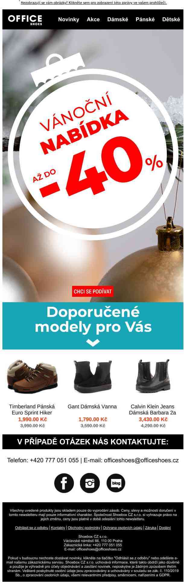 🤍Vychutnejte si naši Vánoční nabídku se slevami až do -40%!🤍