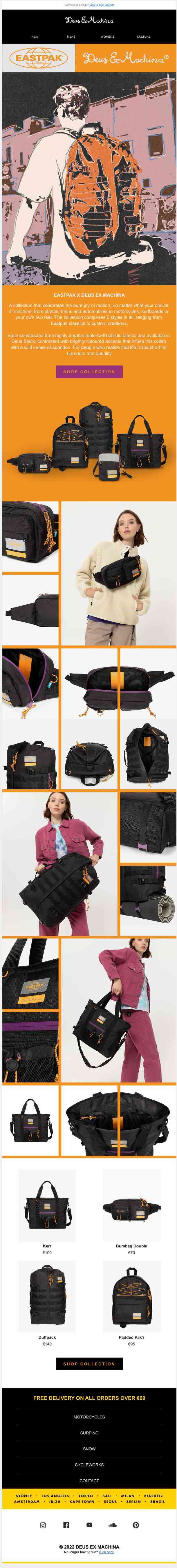 DEUS EX MACHINA X EASTPAK