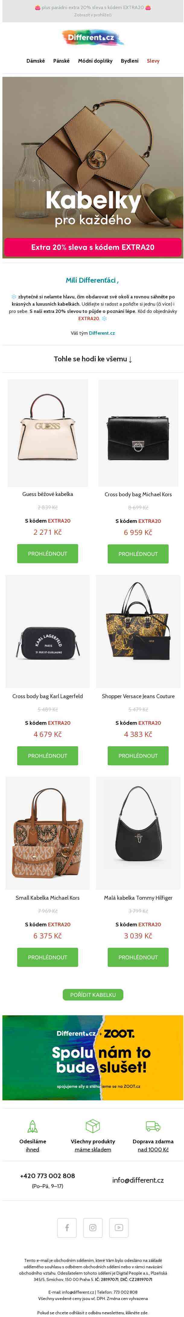 Kabelka = nejluxusnější dárek pod stromeček