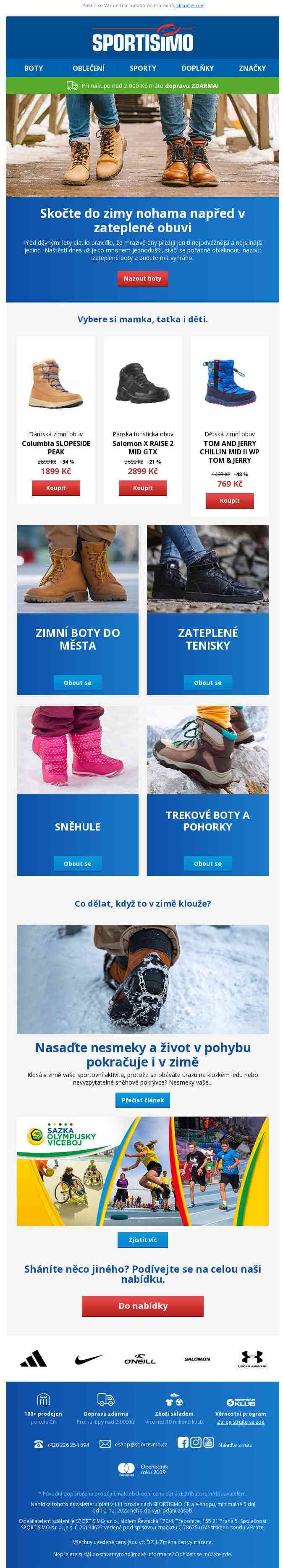 🔵 Vybavte se na hory zimními botami – pro ženy, muže i děti