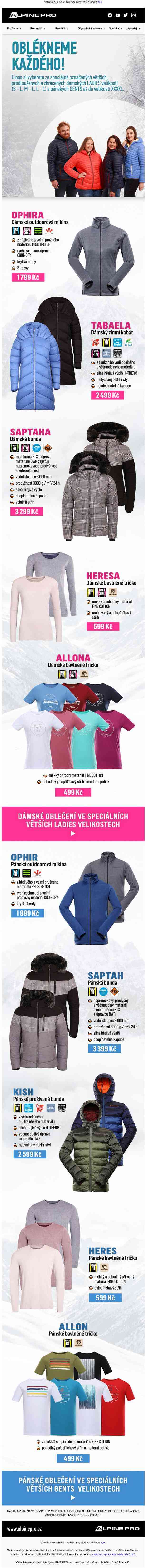 Pohodlné oblečení pro všechny typy postavy
