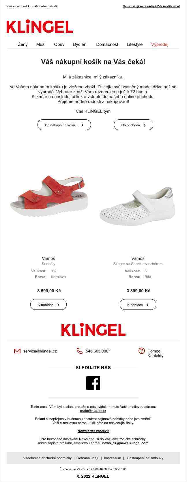 Zapomněli jste na něco v nákupním košíku?