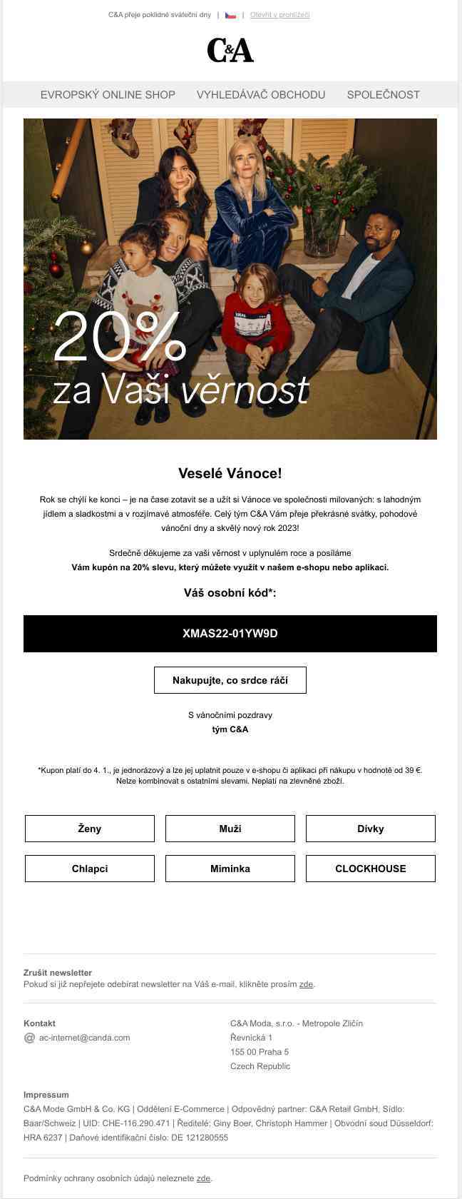 Veselé prožití vánočních svátků a vše dobré do nového roku! 🎄
