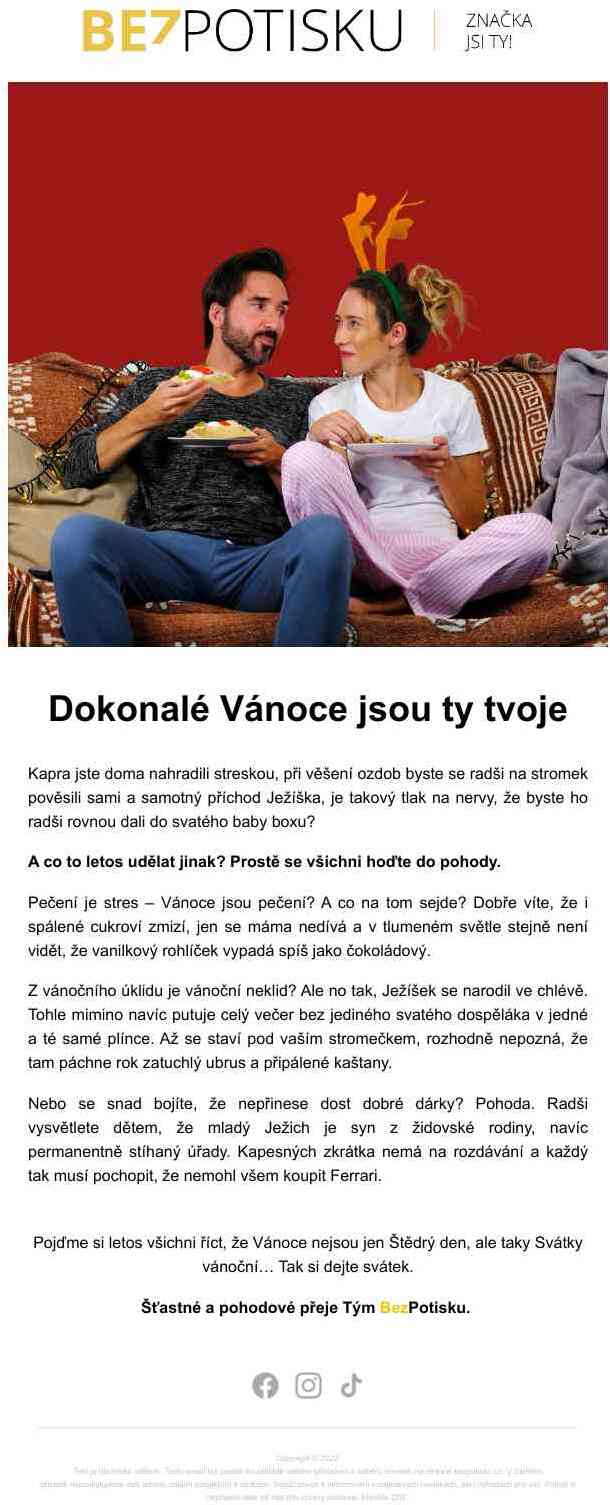 Stresovat se můžeš přes rok. Teď jsou svátky pohody 🎄