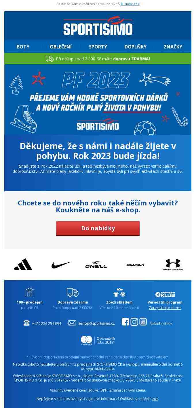 🔵 Přejeme vám krásné vběhnutí do roku 2023!