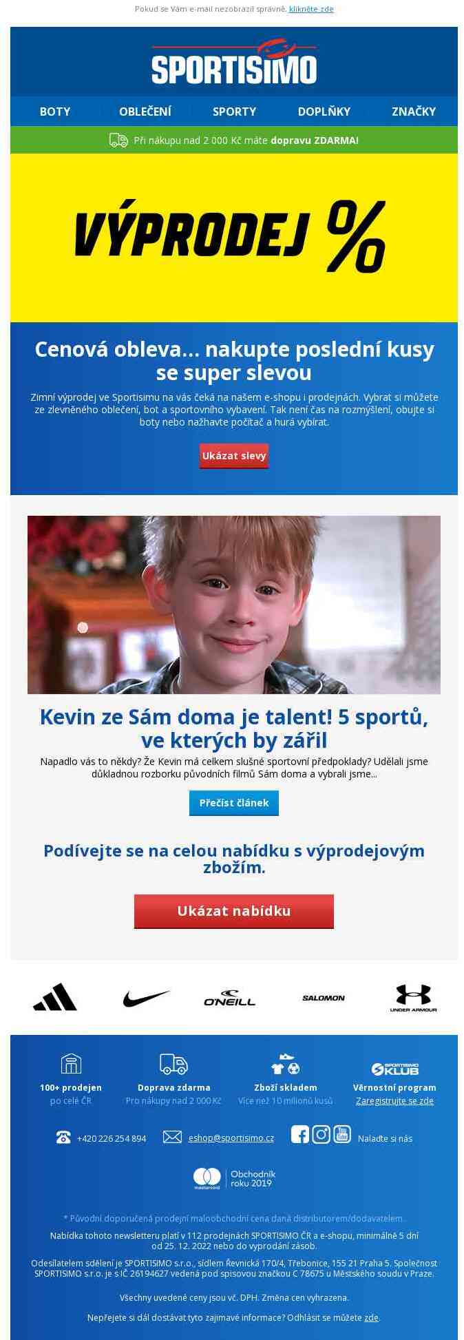 🔵 Výprodej! Zlevnili jsme na minimum poslední kusy zboží