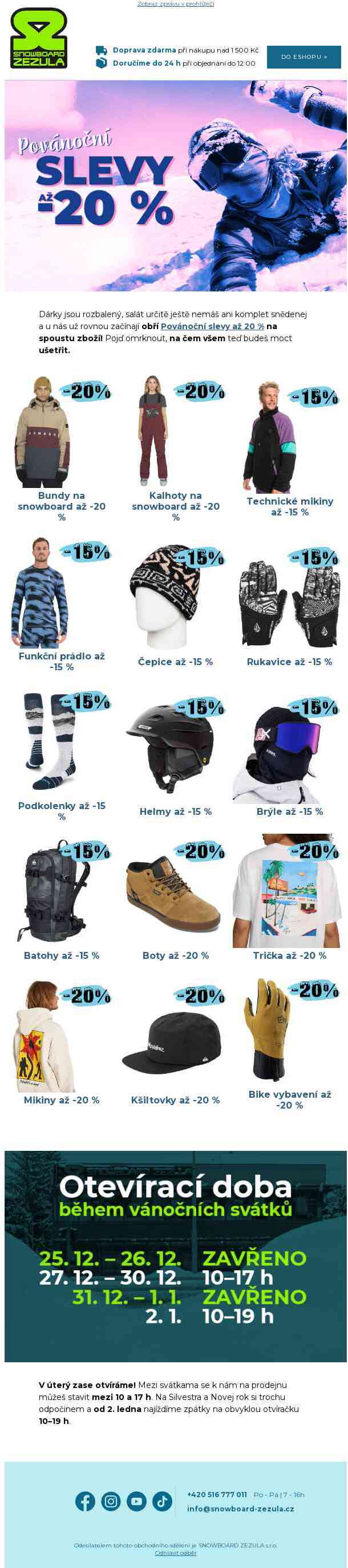 Odpálili jsme Povánoční slevy až 20 % 💣