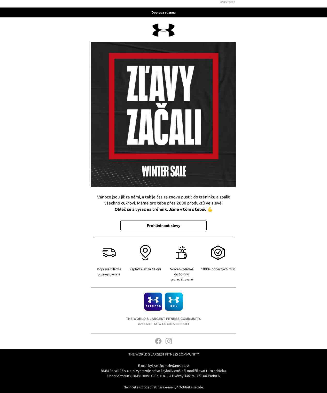 Sale Starts Now - vyraz na trénink 💪