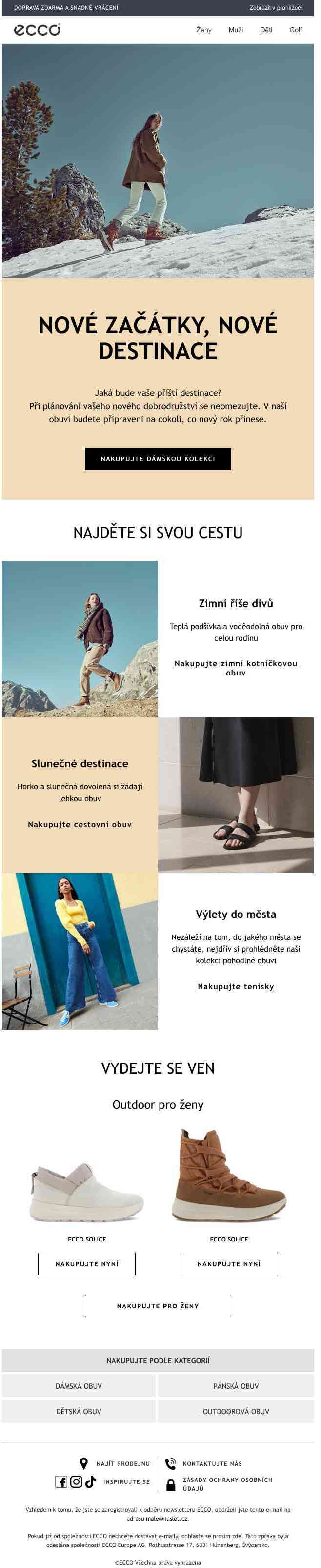 Odvažte se na nový rok s obuví ECCO