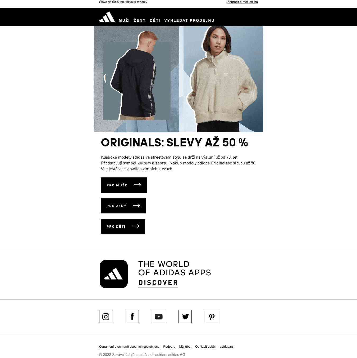 adidas Originals: Zimní slevy
