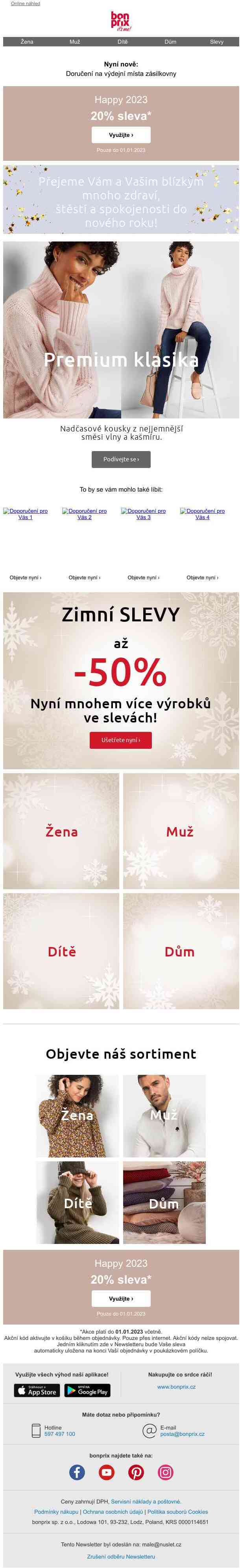 Šťastný nový rok ✨ 20% sleva pro Vás