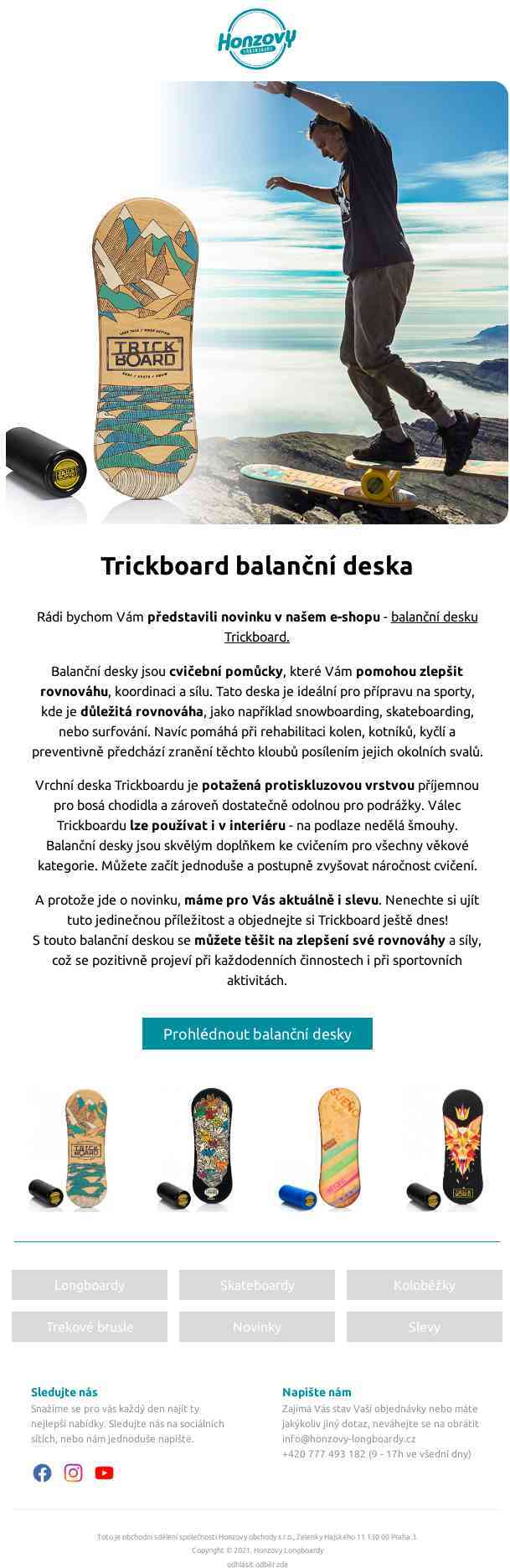 🤩 Žhavá novinka - Trickboard balanční deska