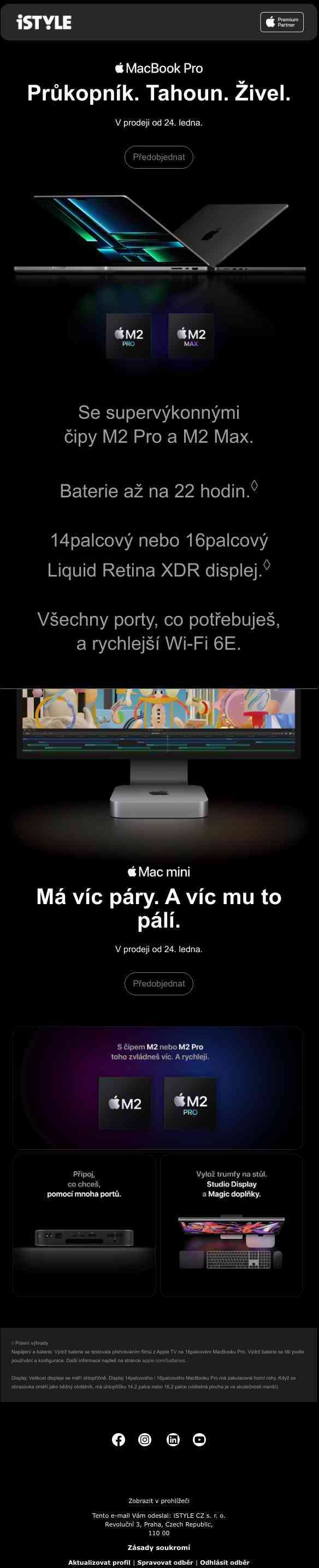 Nový MacBook Pro s čipy M2 Pro a M2 Max