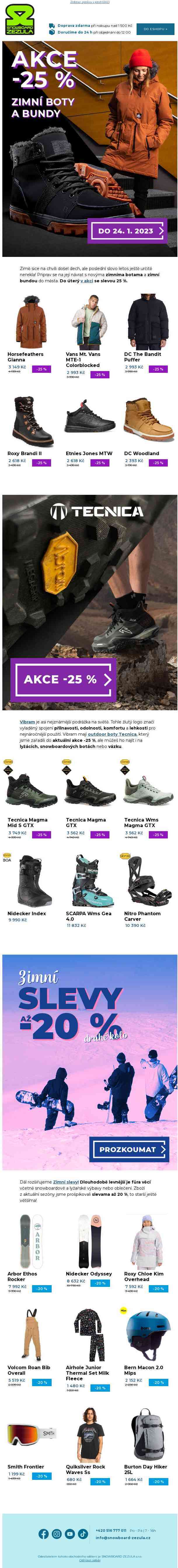 Zima strikes back! Teplý boty a bundy v akci -25 %