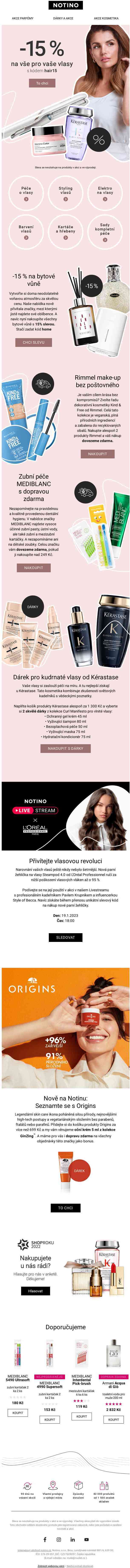 ✂️ Stříháme ceny vlasové péče o 15 %