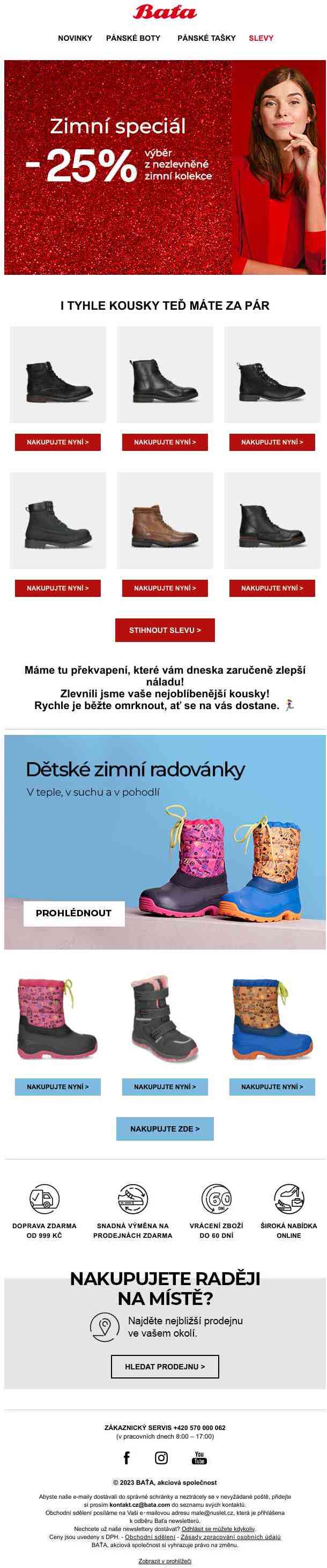 Ušetřete 25 % při nákupu zimní obuvi >