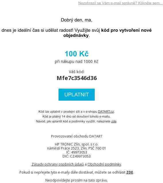 Děkujeme za Vaši přízeň