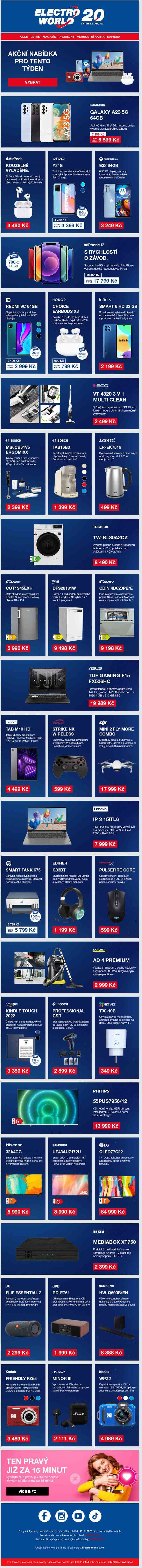 Akční nabídka produktů pro tento týden, vyberte si.