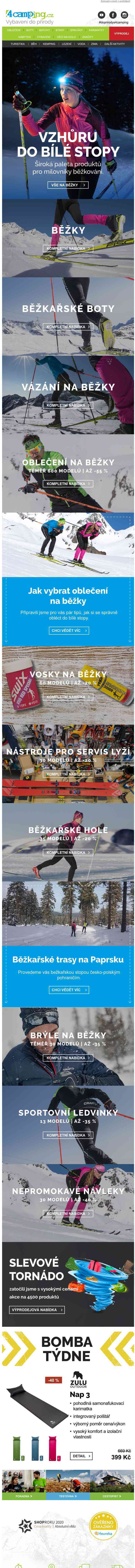 ➡  Vzhůru do bílé stopy - vybavení na běžky