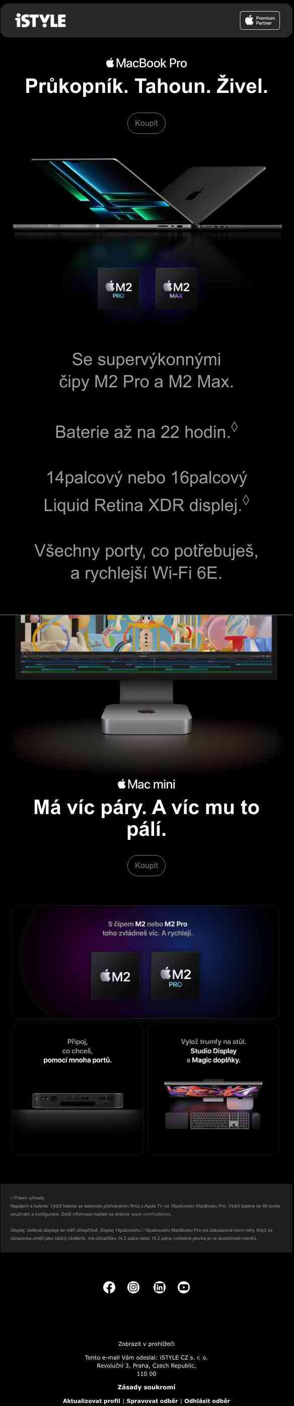 Nový MacBook Pro a Mac mini právě v prodeji