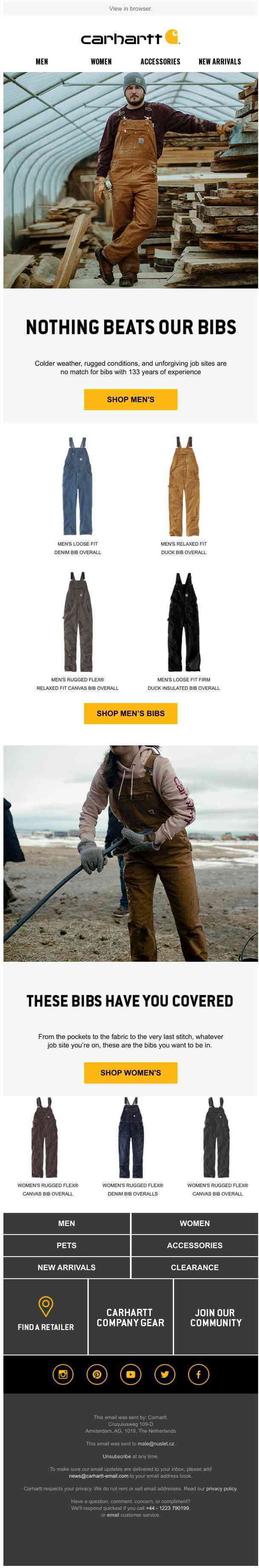 Our classic rugged bibs