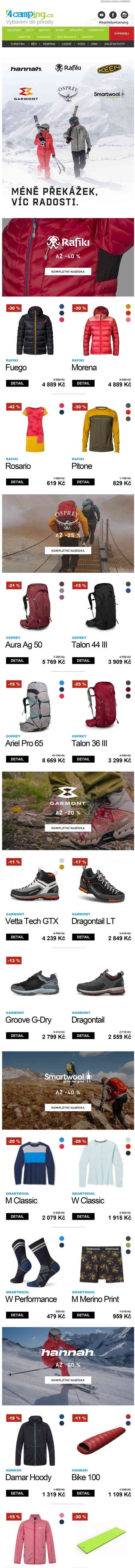 ➡ Hannah, Rafiki, Keen, Osprey, Garmont, Smartwool