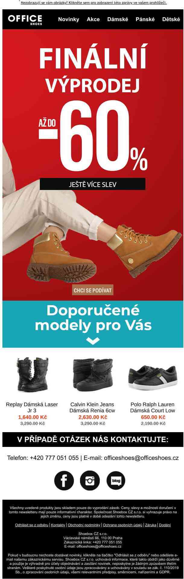 FINÁLNÍ VÝPRODEJ AŽ DO -60% JE TADY! 💥