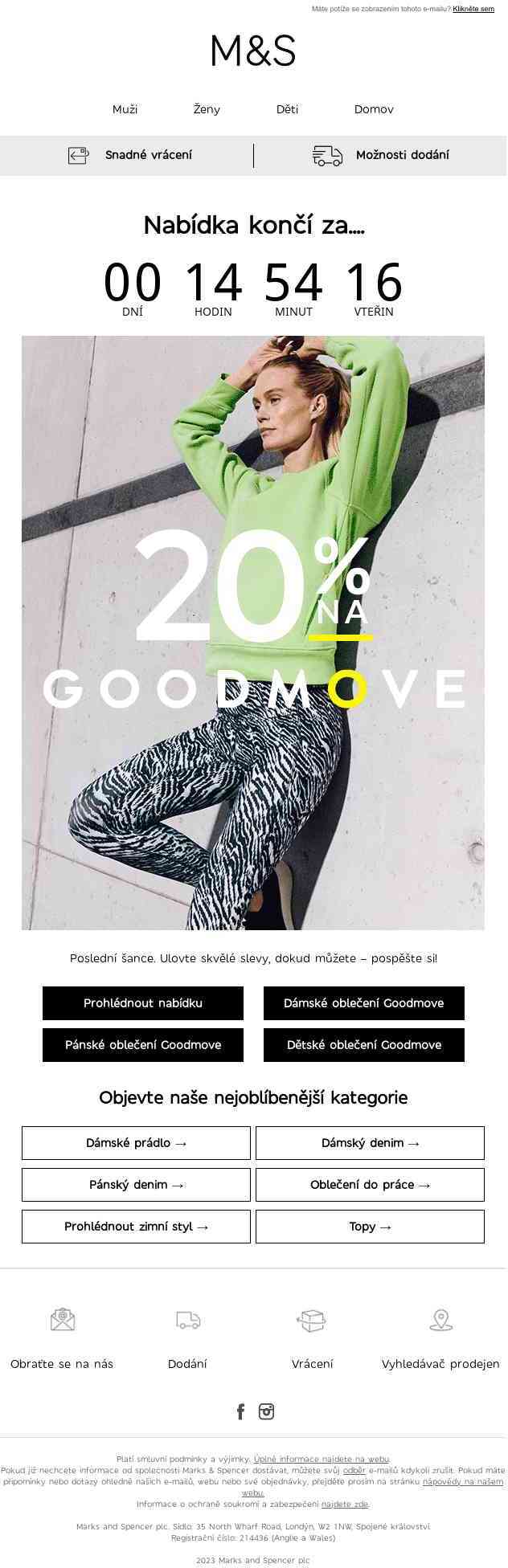 Poslední šance! −20 % na kolekci Goodmove
