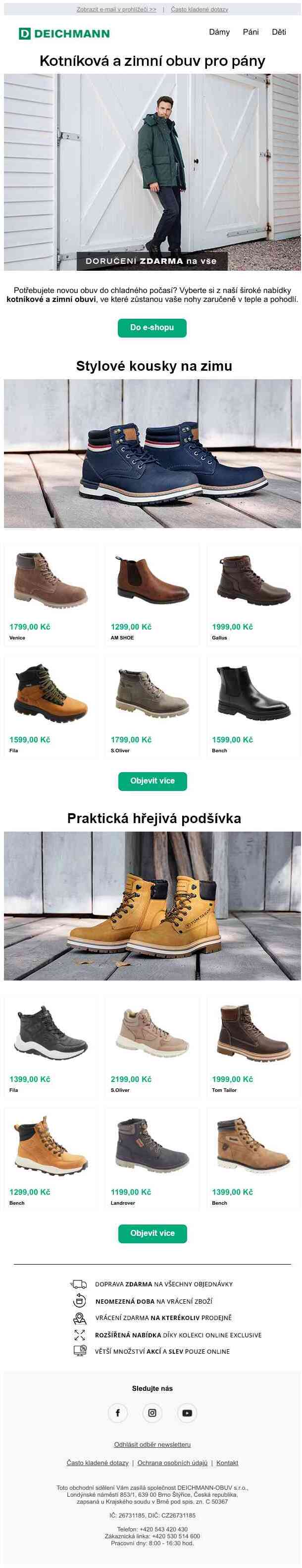 ❄ Pánové, není čas na novou zimní obuv?