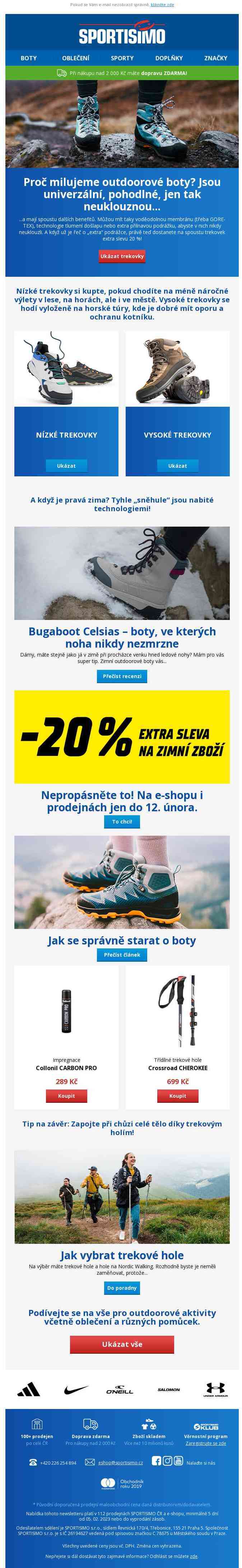 🔵 Máte boty na výlety? Trekovky adidas, Salomon, Alpine Pro a další