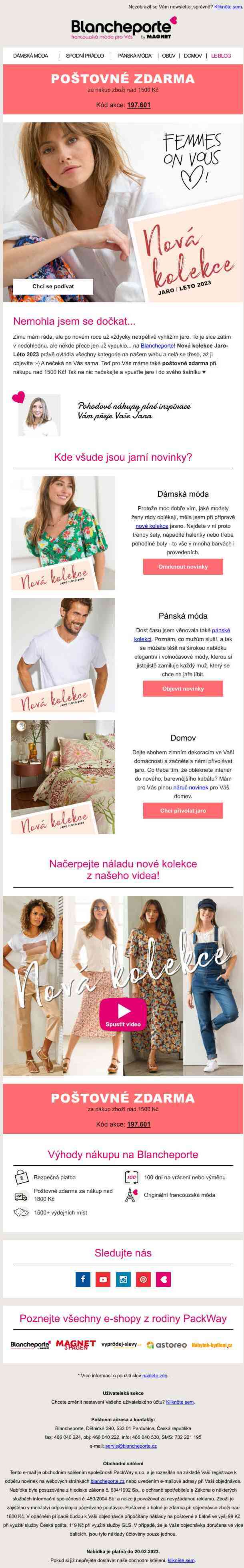Vážený zákazníku, všeho nechte. Nová kolekce je online! 🌸