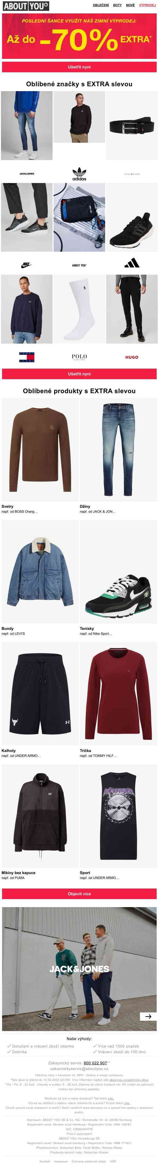 Slevy až 50 % už jen dnes