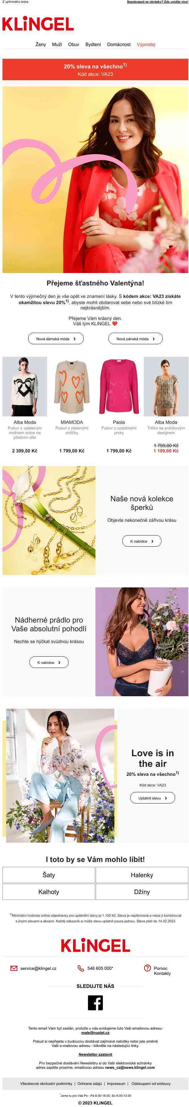 ❤️ 20% valentýnská sleva ❤️