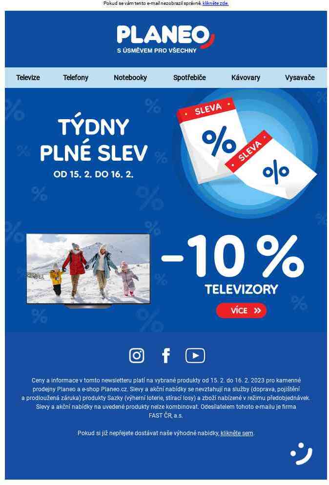 Týdny nabité slevami již nyní v Planeo