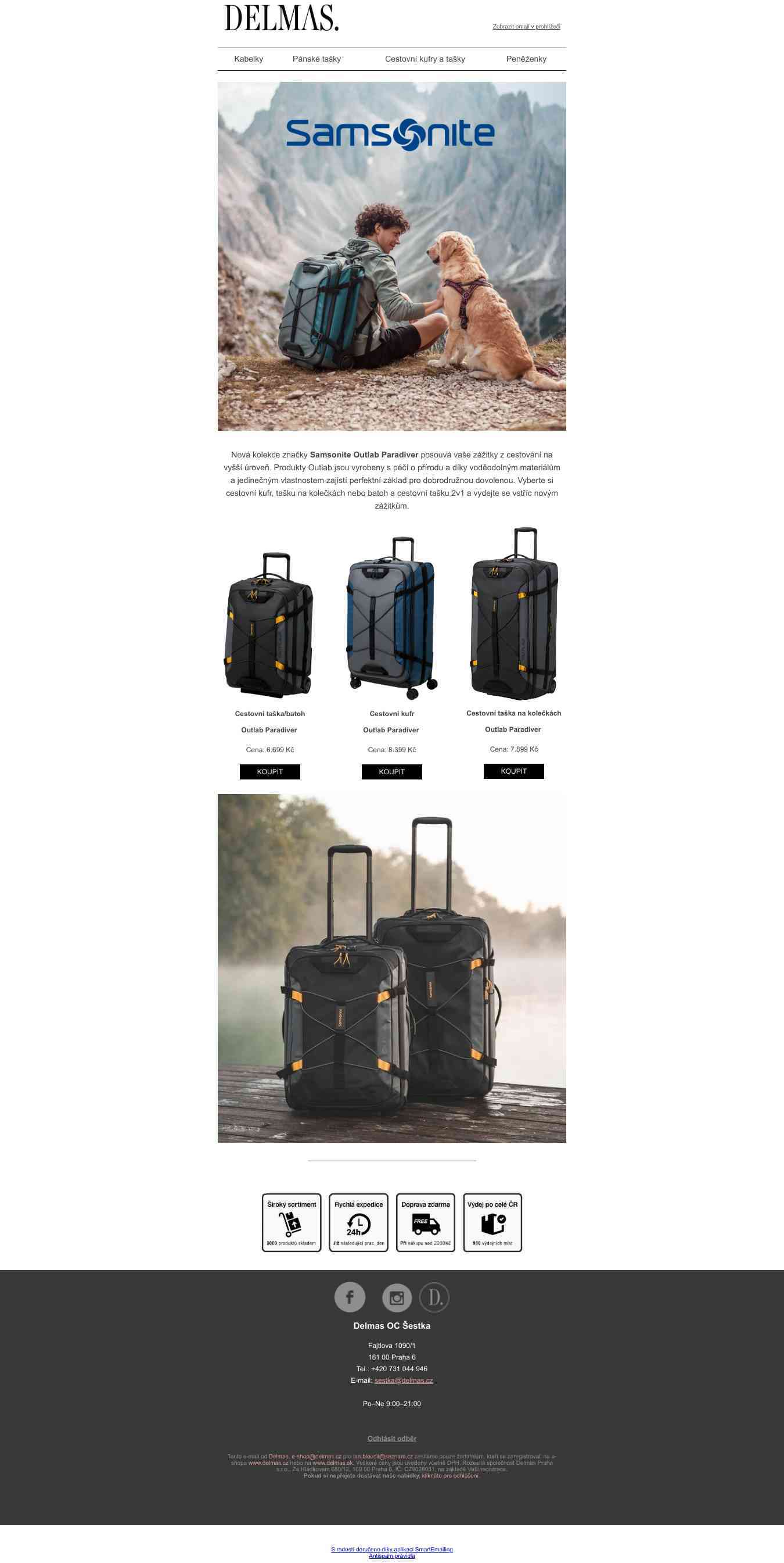 🔔 Novinka pro cestovatele | Samsonite Outlab Paradiver 👈