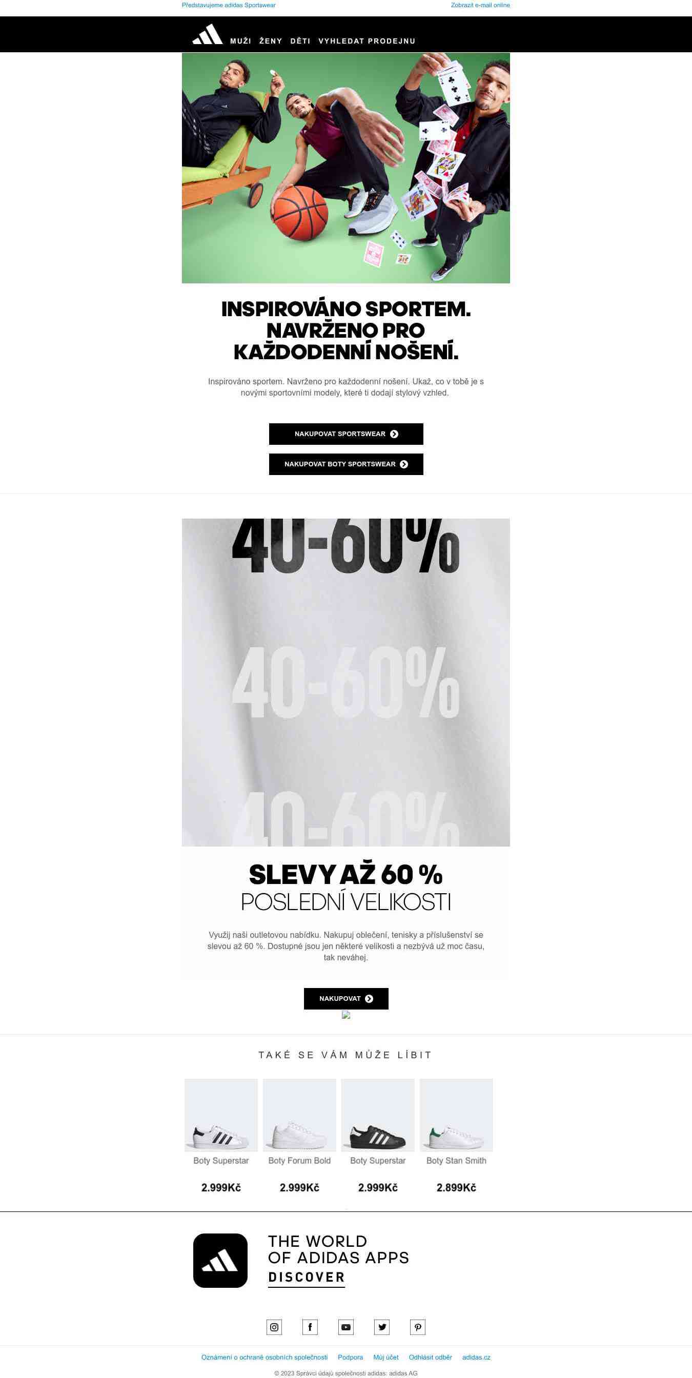 Kultovní sportovní modely v moderní verzi pro každou příležitost