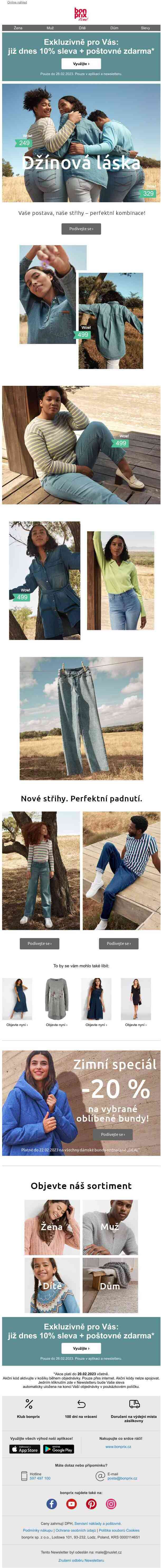 Dnes již 10% sleva & poštovné zdarma pro Vás!