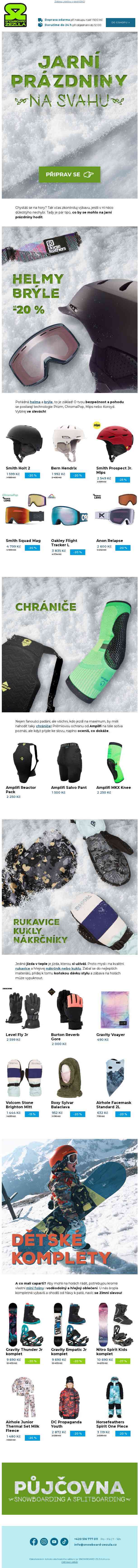 Doplň svou výbavu na jarňáky 🏔️