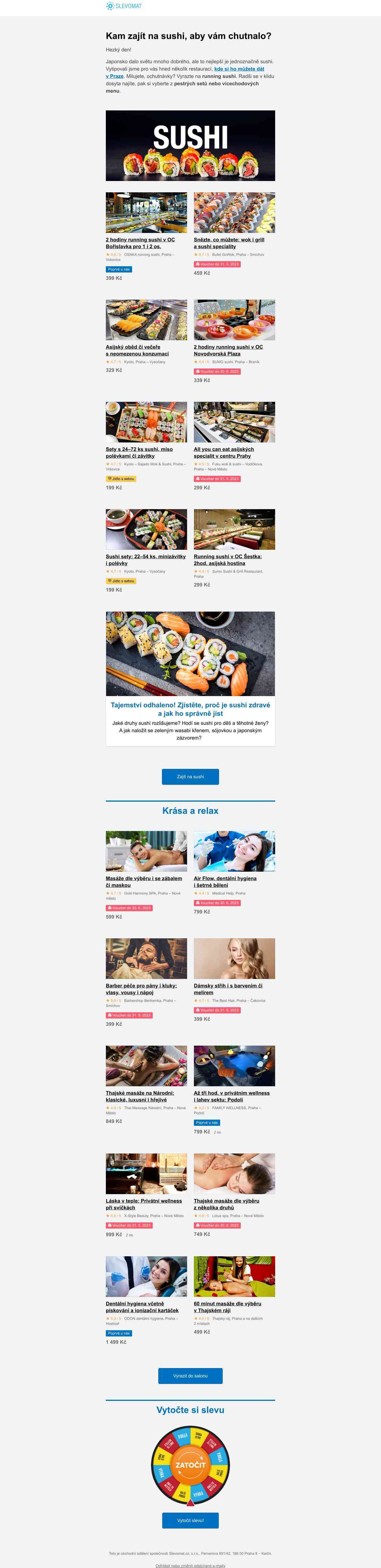 Kam v Praze na dobré sushi? Tipy z vašeho okolí