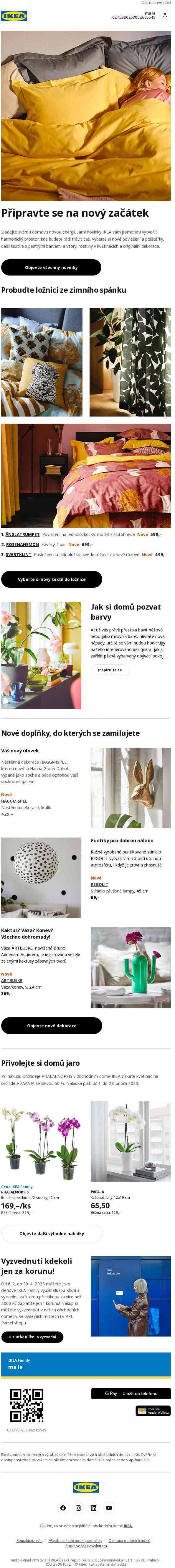 Kupte si jarní novinky s vyzvednutím za 1 korunu! 🌼