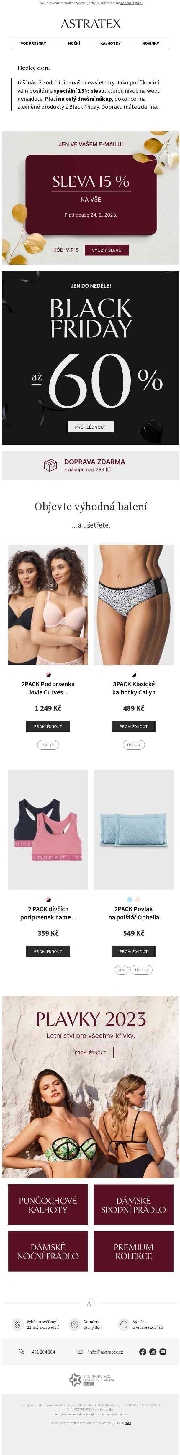 Speciální kupon pouze v e-mailu 🔥Nejvýhodnější Black Friday tady a teď!