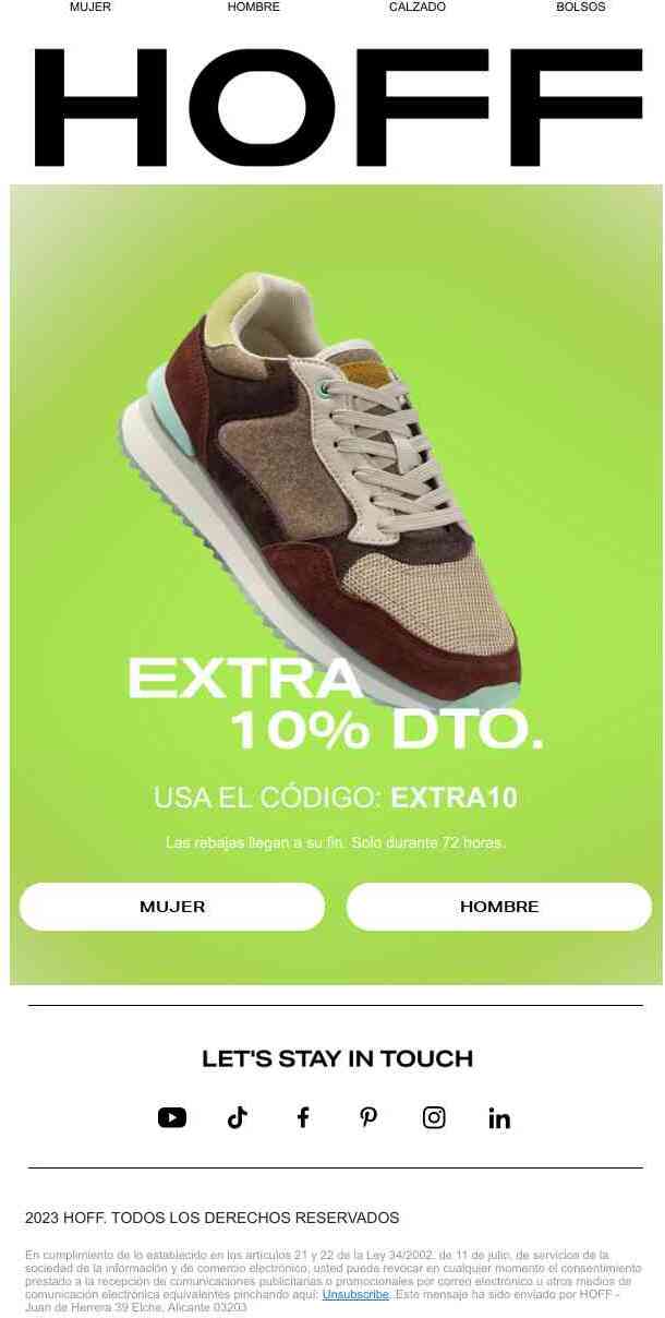 ÚLTIMA LLAMADA: -10% EXTRA EN REBAJAS