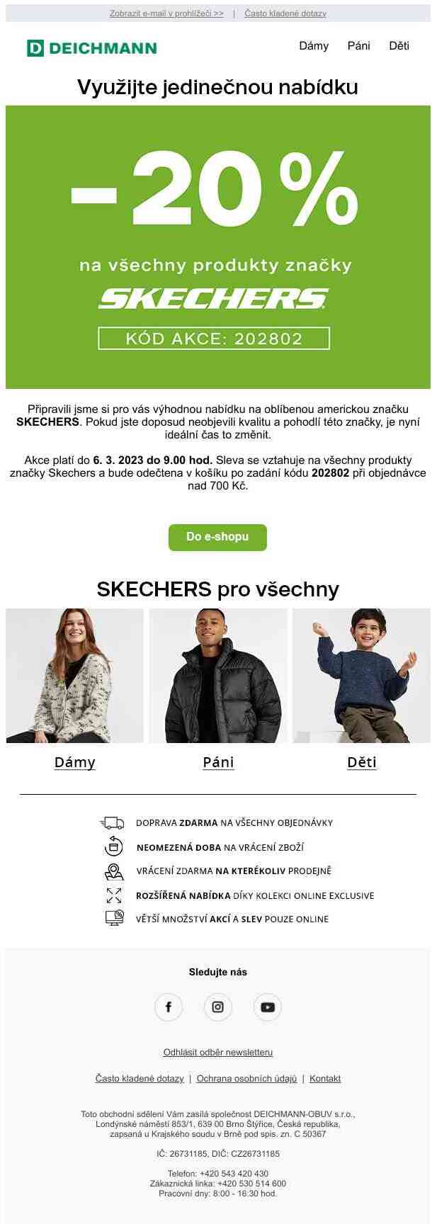 ✂✂ Skechers nyní se slevou!