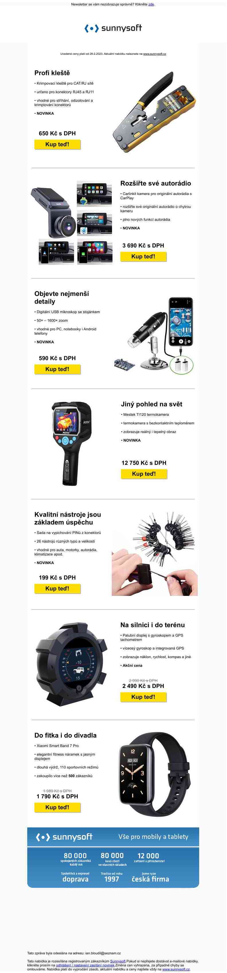Stále nové zboží. Přesvědčte se!