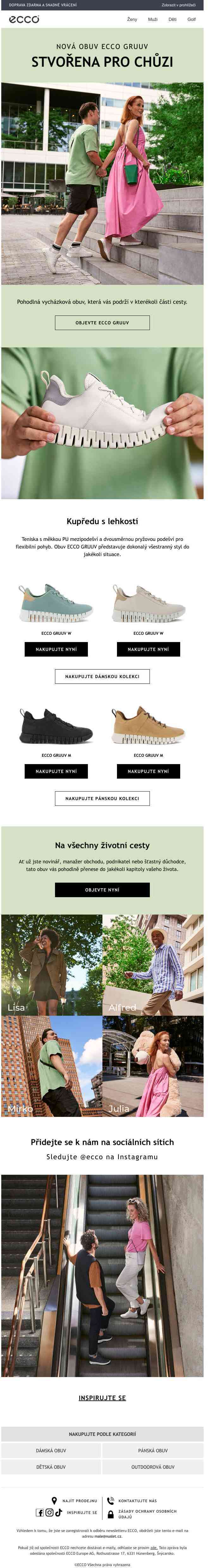 Ideální vycházková obuv