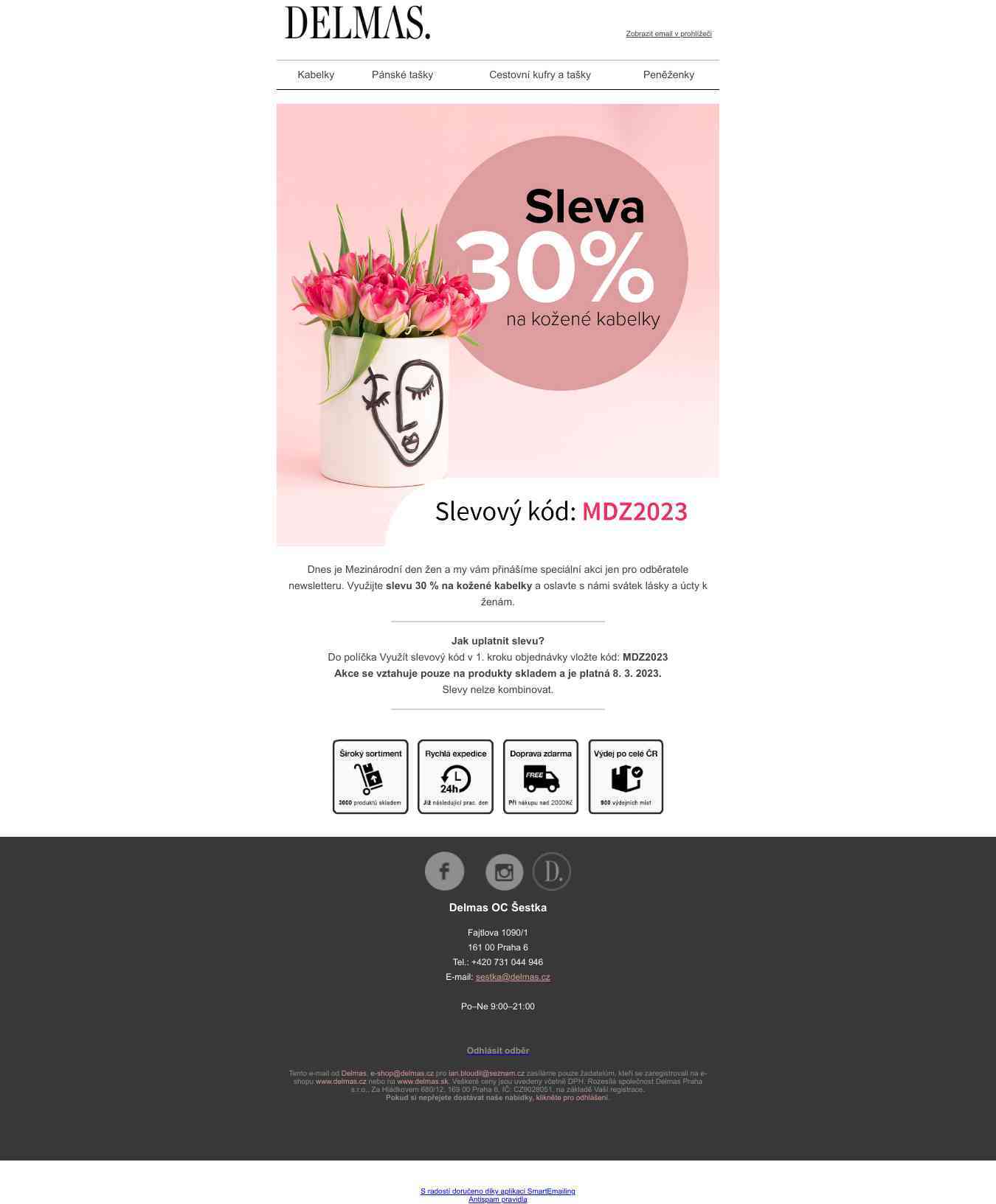 30% sleva na kožené kabelky | Užijte si Den žen 💐