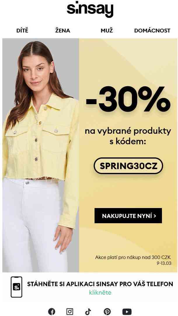 Připraveni na jaro? S -30 % budete! 🤩