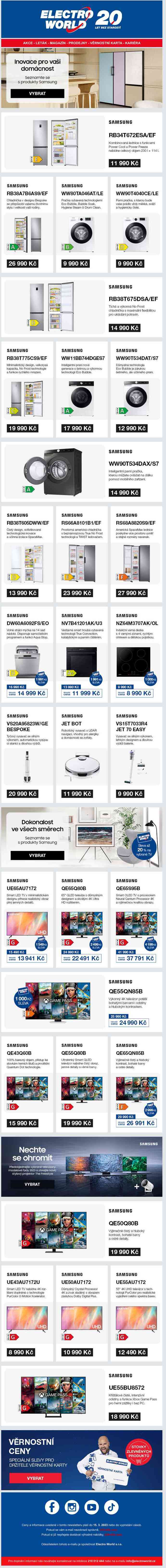 Seznamte se s produkty Samsung - inovací pro vaši domácnost.