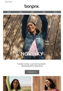 NOVINKY! Trendy trička v jarních barvách 🌷