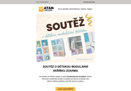 Soutěž o dětskou modulární skříňku zdarma